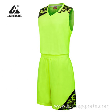 Hot Sale Fashion 100% Polyester blank basketball jersey